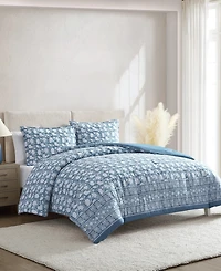 Nautica Bayport Floral Cotton Reversible -Pc. Comforter Set