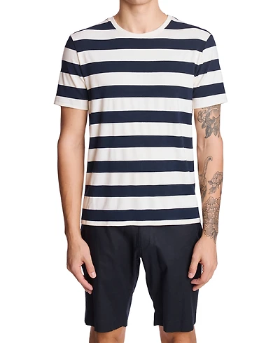 Paisley & Gray Men's Slim Fit Short Sleeve Striped T-Shirt