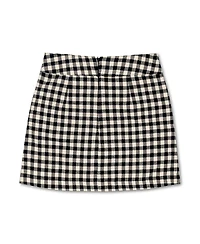 Hope & Henry Womens' Flannel Mini Skirt