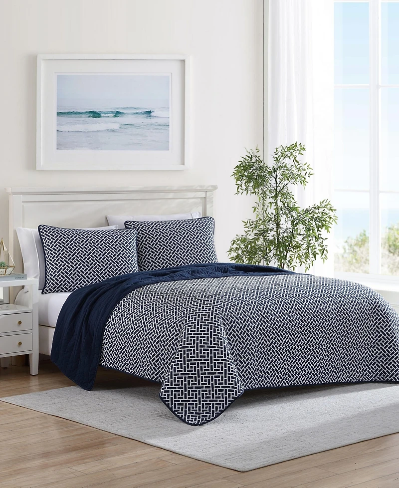 Nautica Lockridge Reversible 3-Pc. Quilt Set