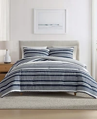 Nautica Coastline Stripe 3-Pc. Duvet Cover Set, Full/Queen