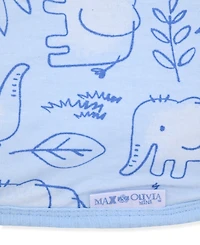 Max & Olivia Newborn Reversible Swaddle Blanket