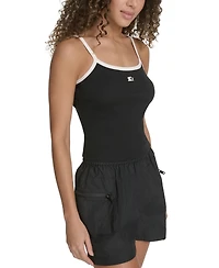 Starter Women's Ringer Contrast-Strap Square-Neck Tank Top