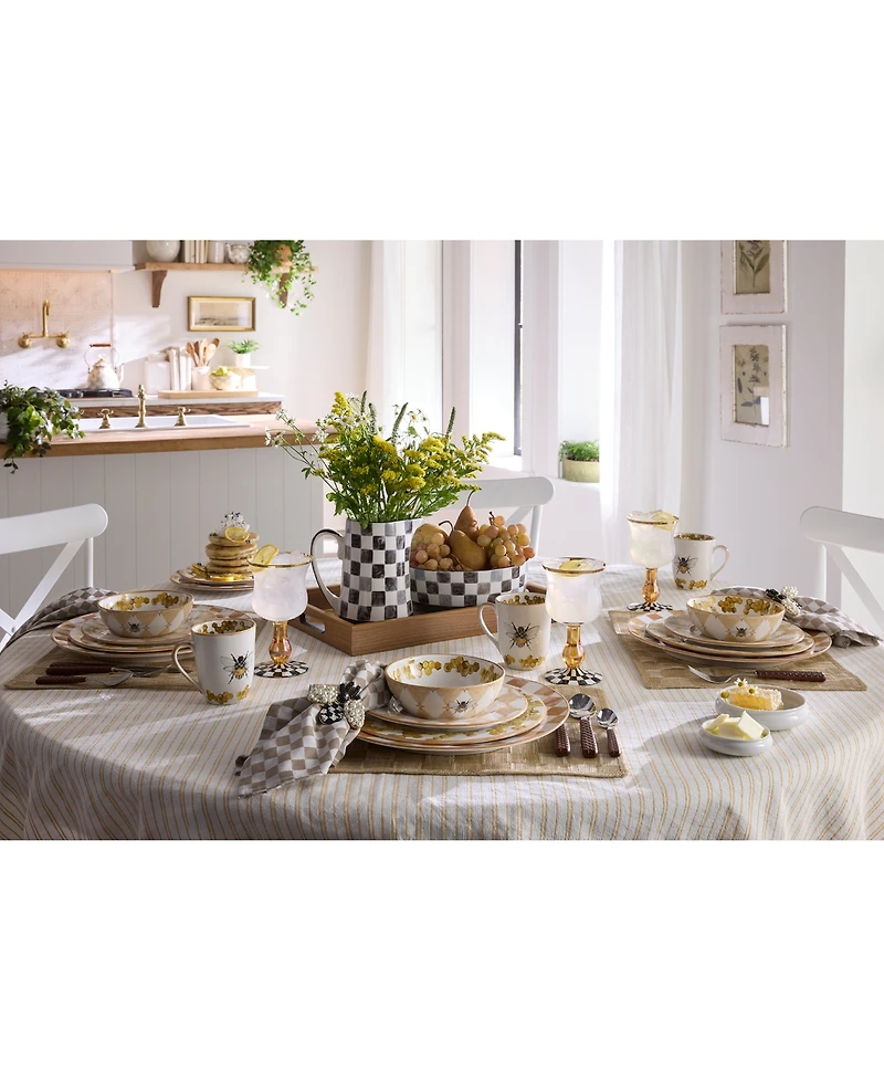 Mackenzie-Childs Queen Bee Dinner Plate