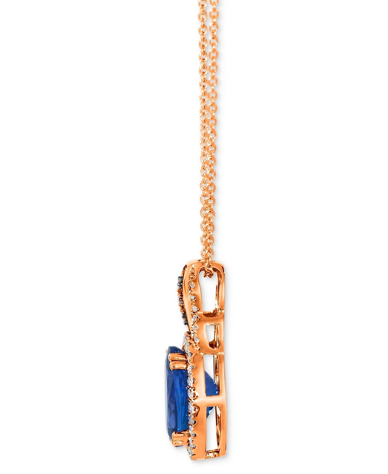 Le Vian Blueberry Tanzanite (2-1/2 ct. t.w.) & Diamond (1/4 20" Adjustable Pendant Necklace 14k White Gold