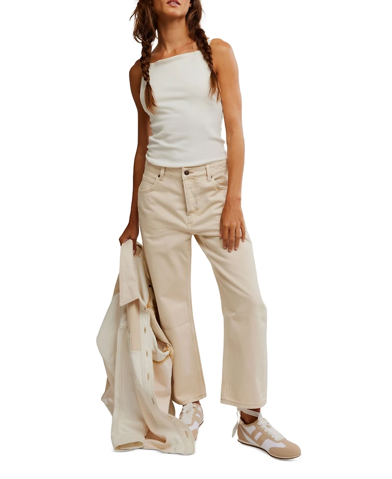Free People Women's Deep Trance Dropped Boyfriend Jeans