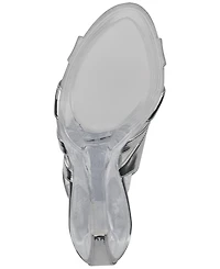 Jeffrey Campbell Slo-Mo Vinyl Platform Wedge Sandals