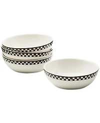 MacKenzie-Childs Courtly Check Everyday Bowls, Set of 4