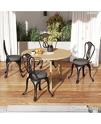 Outsunny Outdoor Chair Cushions Set of 4 Round Seat