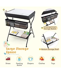 Gouun Baby Storage Folding Diaper Changing Table