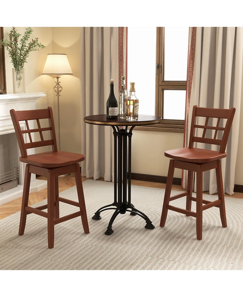 Counter Height Bar Stools Set of 2 Stylish & Comfortable Chairs for Kitchen or Home