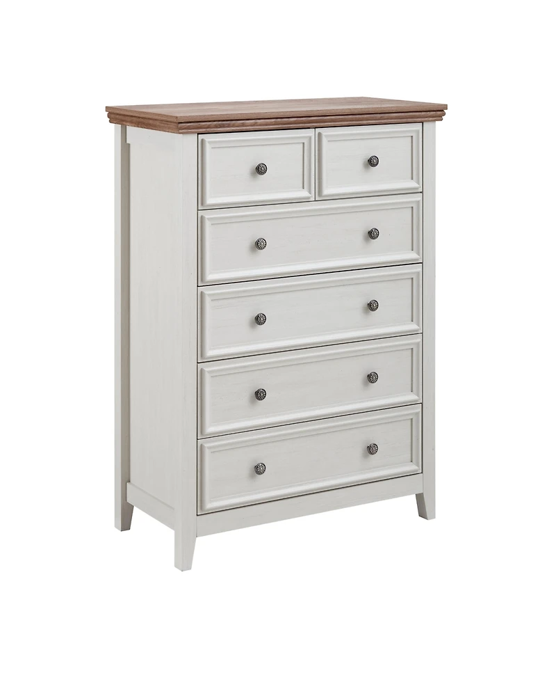 Streamdale Modern 6-Drawer Dresser, Living Room Storage Cabinet, Farmhouse Organizer