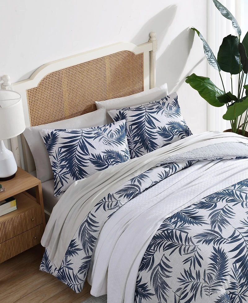 Nautica Marina Leaf Reversible 3-Pc. Comforter Set, Full/Queen