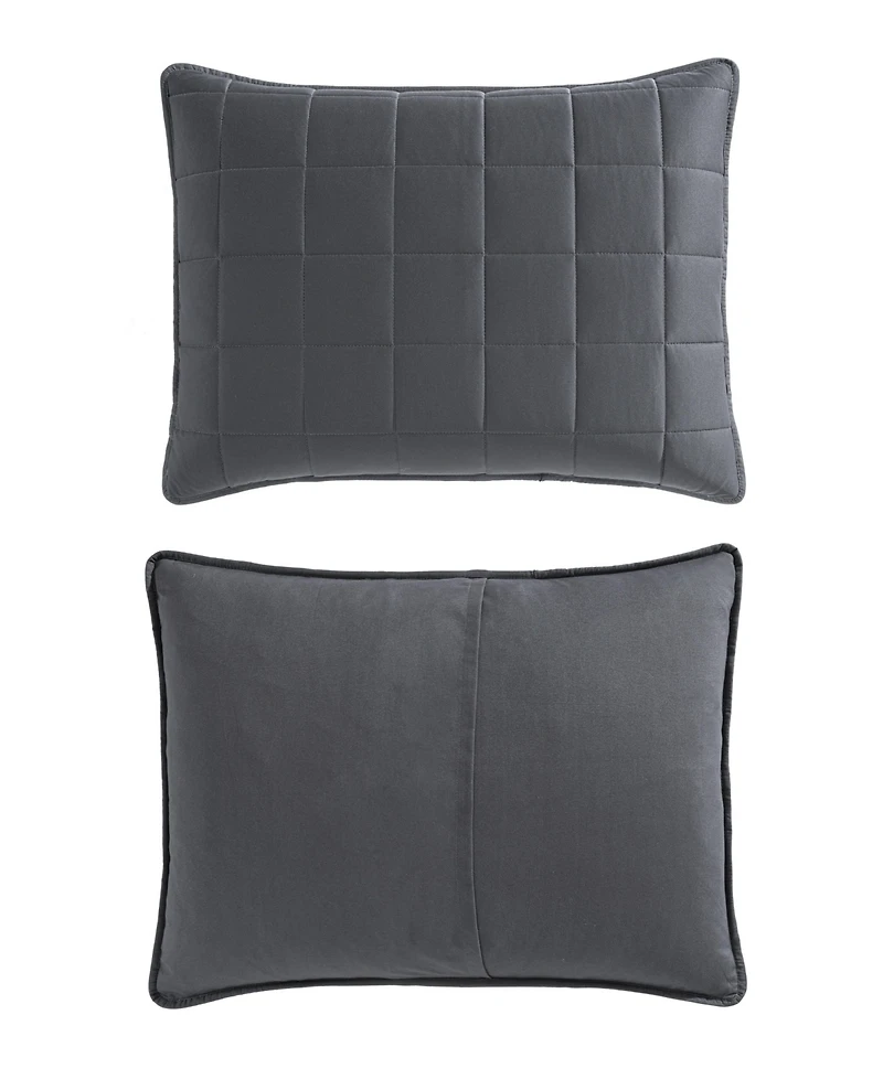Nautica Solid Brushed Micro Jersey 2-Pc. Quilt Set, Twin