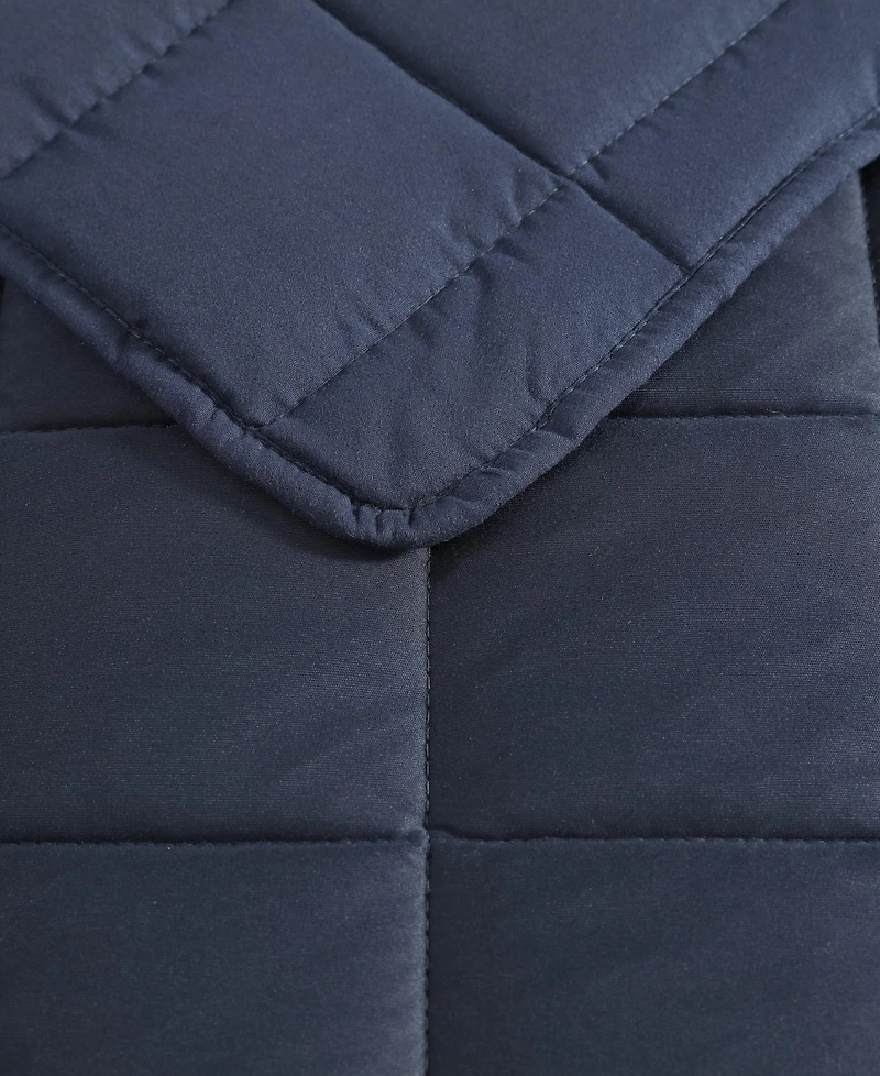 Closeout! Nautica Solid Brushed Micro Jersey 3-Pc. Quilt Set