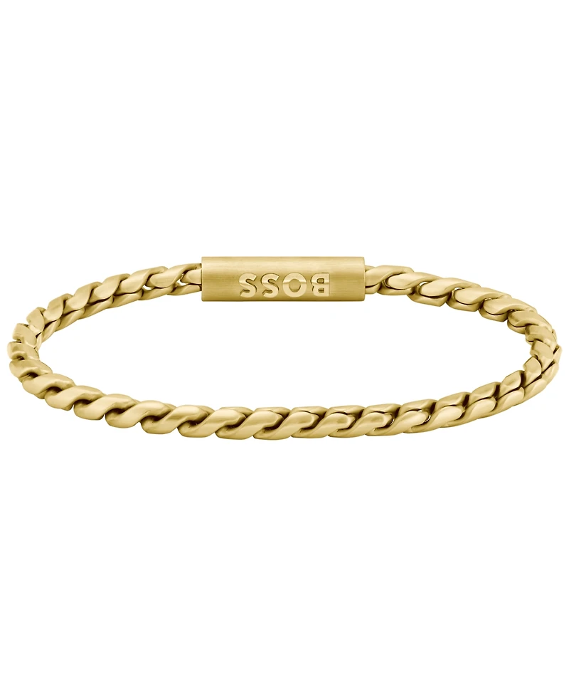 Hugo Boss Men's Doran Ionic Gold-Plated Chain Bracelet