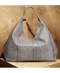 Donna Karan New York Bellmore Extra Large Skipper Snake Hobo with Bezel Strap