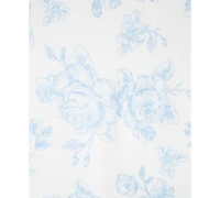 Little Me Baby Girls Blue Roses Cotton Burp Cloth & Bibs, 3 Piece Set
