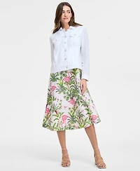 Charter Club Women's 100% Linen Jacket, Created for Macy's