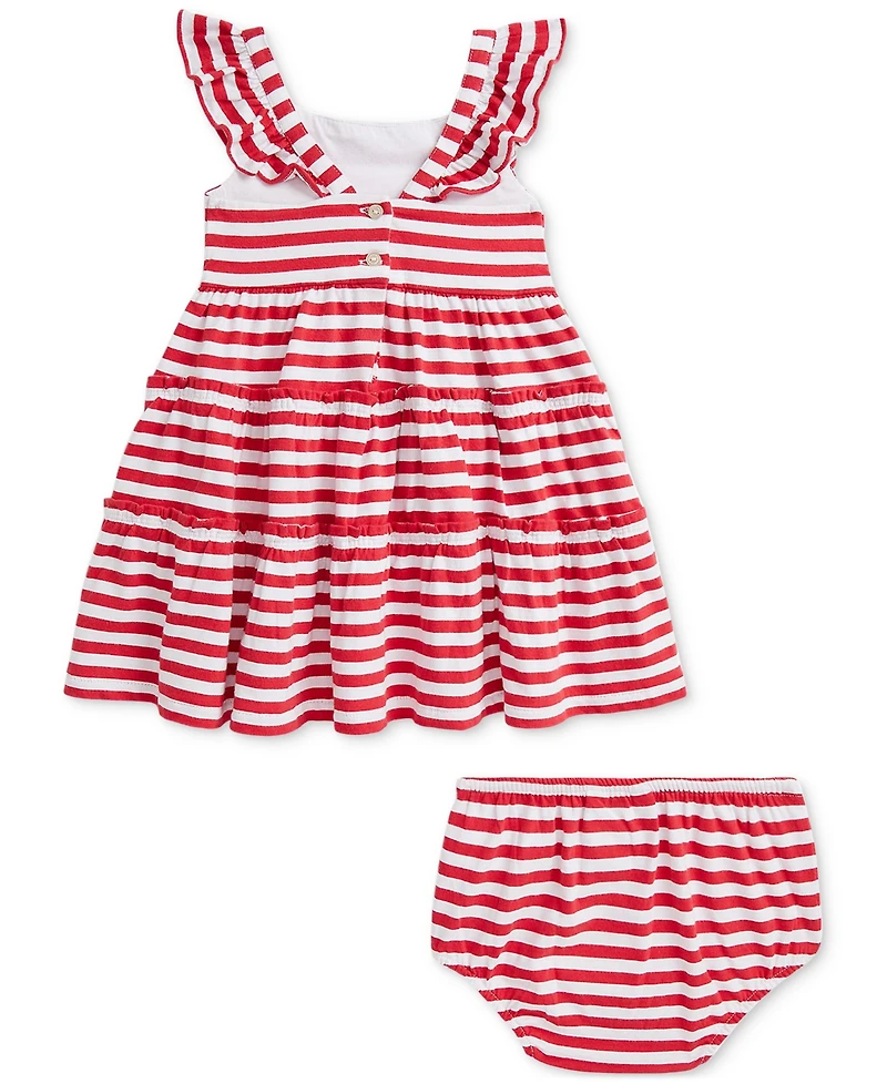 Polo Ralph Lauren Baby Girls Ruffled Jersey Dress