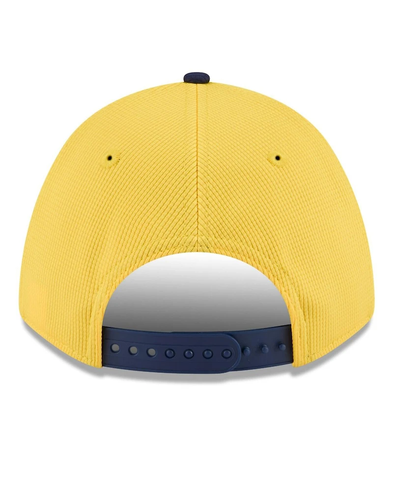 New Era Men's Gold/Navy Milwaukee Brewers 2025 Spring Training 9FORTY Adjustable Hat