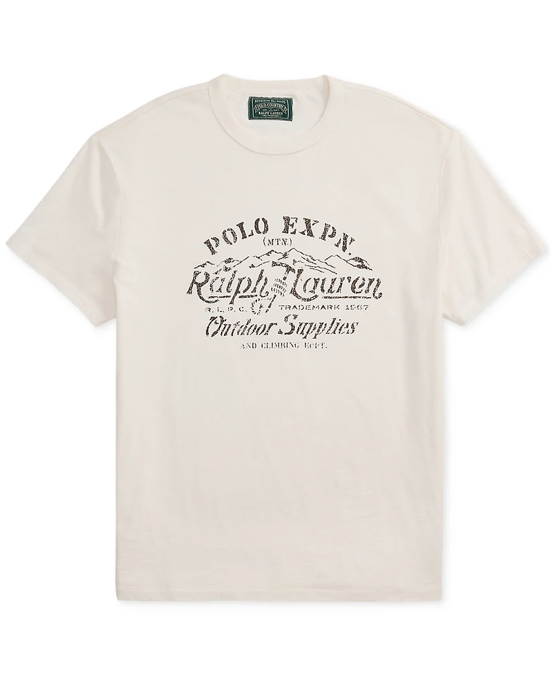 Polo Ralph Lauren Men's Classic-Fit Slub Jersey Graphic T-Shirt
