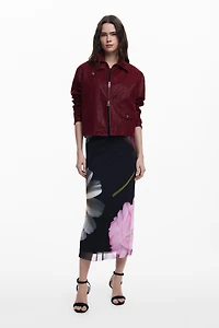 Desigual Women's Shiny faux leather jacket