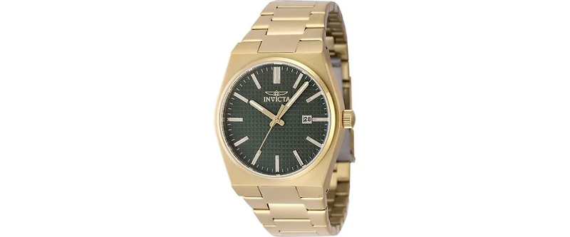 Invicta Men's Speedway Quartz 3 Hand Green Dial Watch
