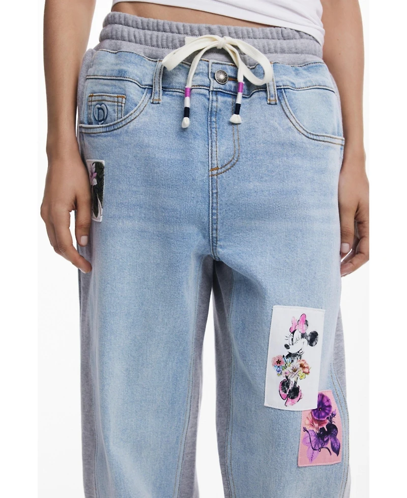 Desigual Women's Minnie Mouse Jogger Jeans