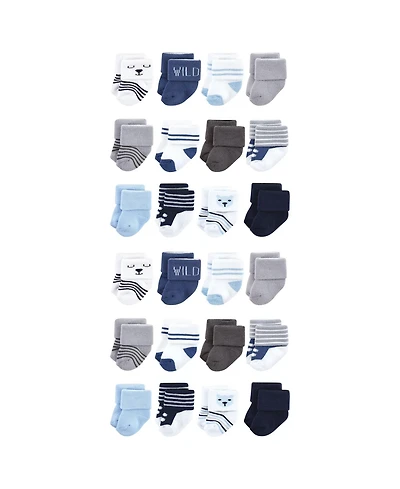 Hudson Baby Boys 24-Pack Comfort Terry Socks Set