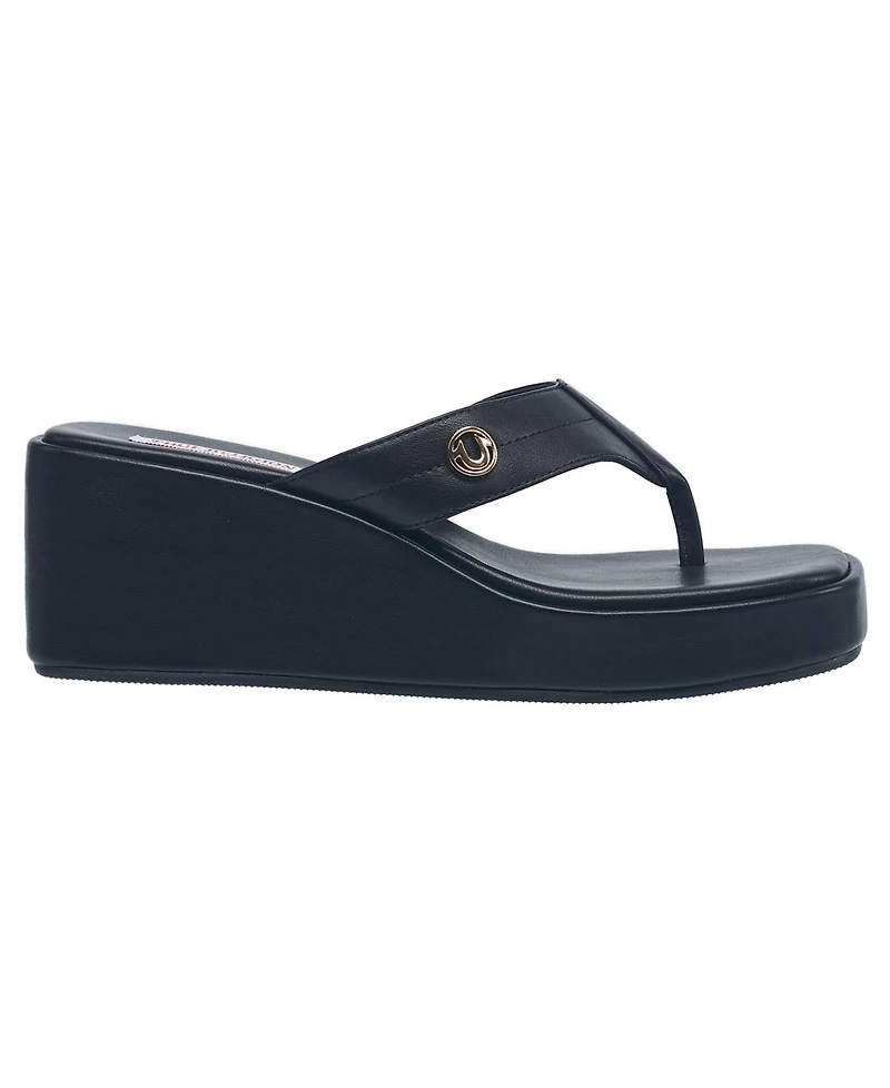 True Religion Latto Slip on Wedge Sandal