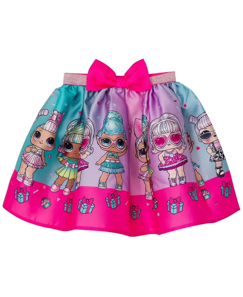 L.o.l. Surprise! Girls T-Shirt Skirt and Bag 3 Piece Outfit Set