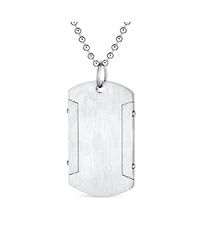 Bling Jewelry Inspirational Mantra Military Style Serenity Prayer Dog Tag Necklace