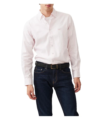 Rodd Gunn Men's Check Oxford Long Sleeve Slim Fit Shirt