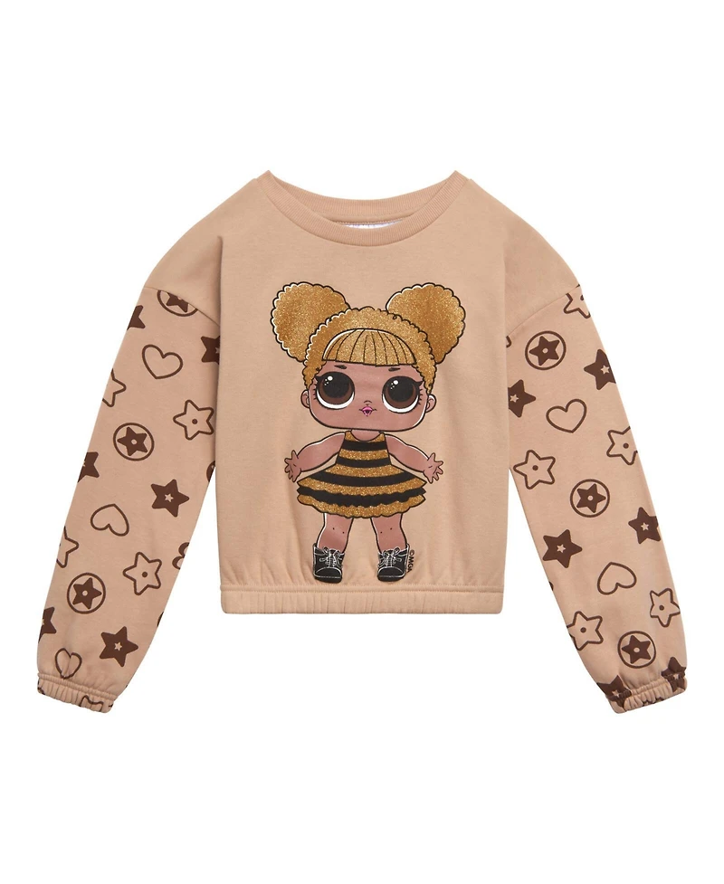 L.o.l. Surprise! Little Girls Fleece Sweatshirt and Jogger Pants Outfit Set
