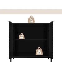 Modern Storage Cabinet with Adjustable Shelves, Accent 2 Doors, Decorative Cabinets for Living Room, Kitchen, Office