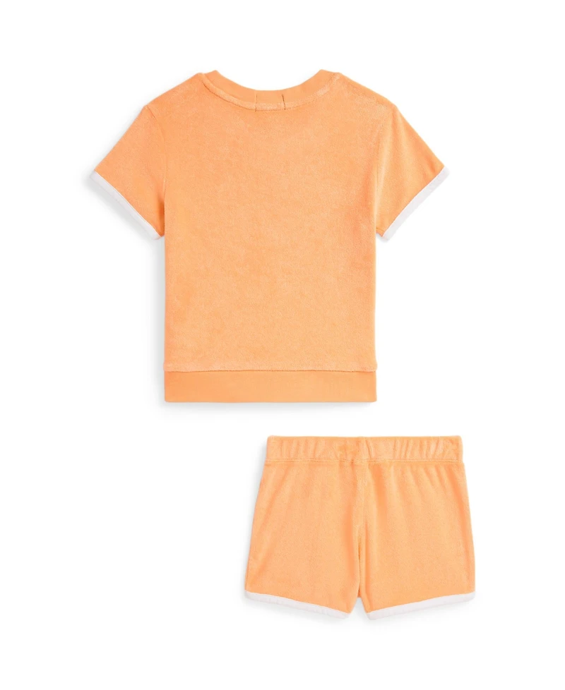 Polo Ralph Lauren Toddler and Little Boys Terry Sweatshirt Short Set