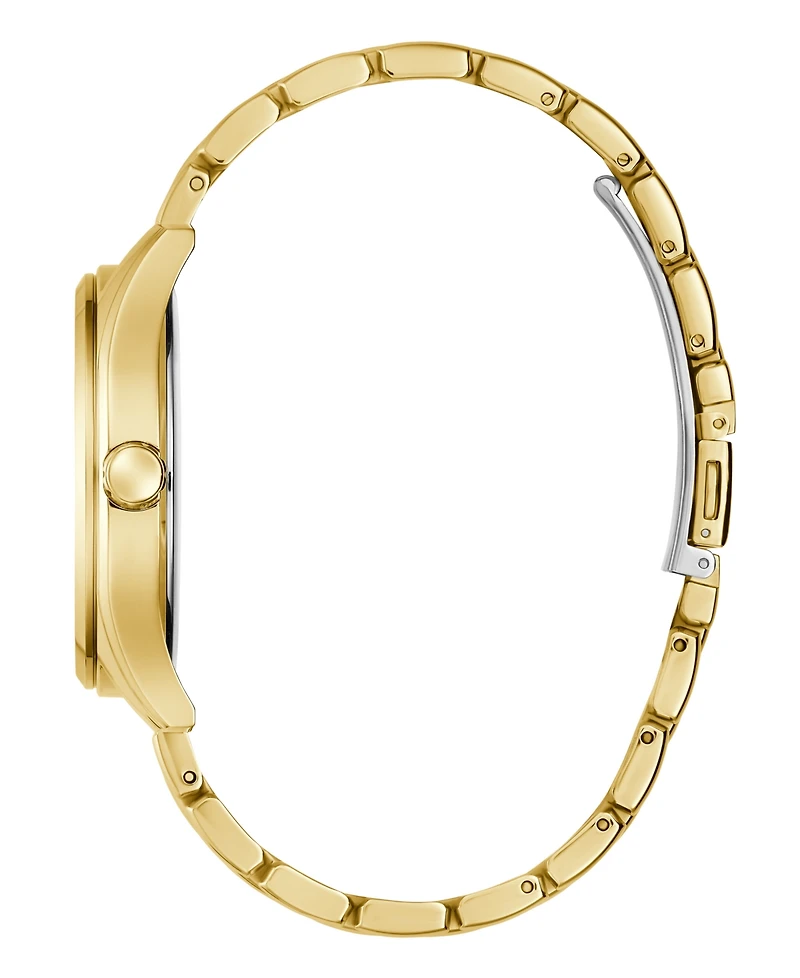 Guess Men's Analog Gold-Tone Steel Watch, 42mm