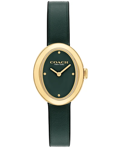 Coach Women's Sammy Green Leather Strap Watch, 22.5mm
