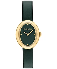 Coach Women's Sammy Green Leather Strap Watch, 22.5mm