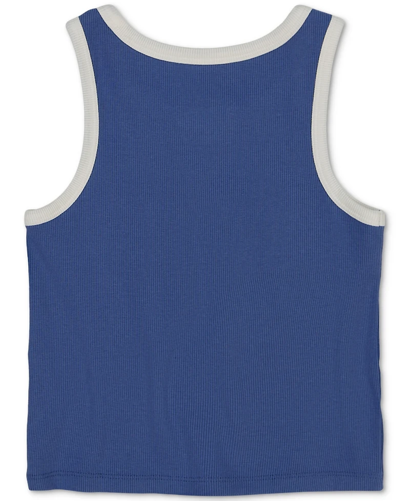 Roxy Big Girls Wavy Day Graphic Ribbed Tank Top