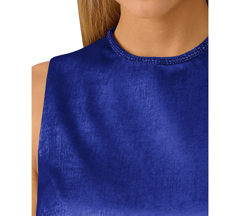 Adrianna Women's Beaded-Neck Foil Romper