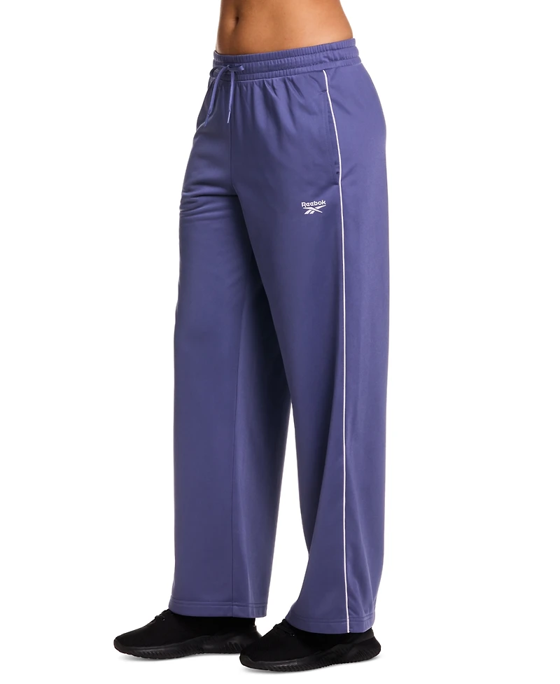 Reebok Women's Id Side-Stripe Classic Tricot Track Pants