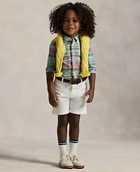 Polo Ralph Lauren Toddler and Little Boys Plaid Cotton Poplin Shirt