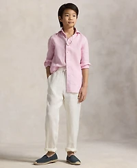 Polo Ralph Lauren Big Boys Striped Linen Shirt