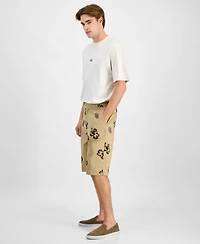 Hugo by Boss Men's Damo242 Baggy-Fit Stretch Floral 13" Shorts