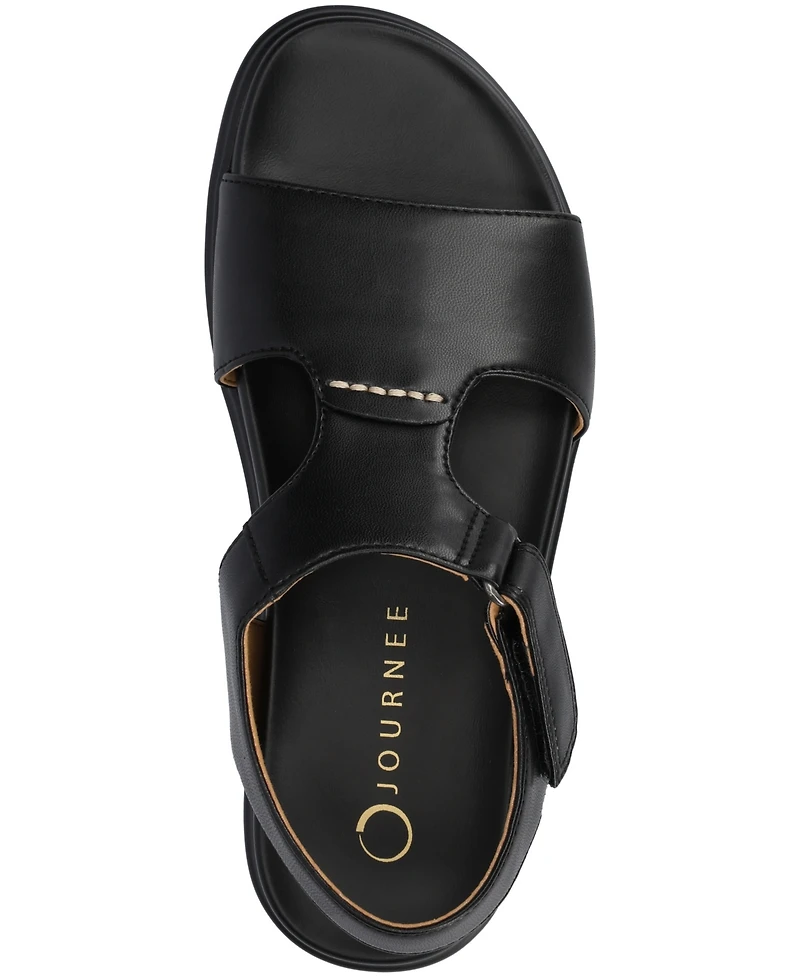 Journee Collection Women's Mira Footbed Flat Sandals