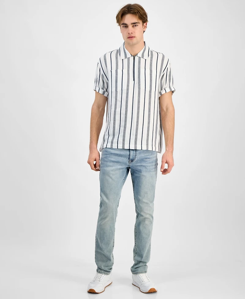 Sun + Stone Men's Felix Stripe Shirt, Exclusively at Macy's