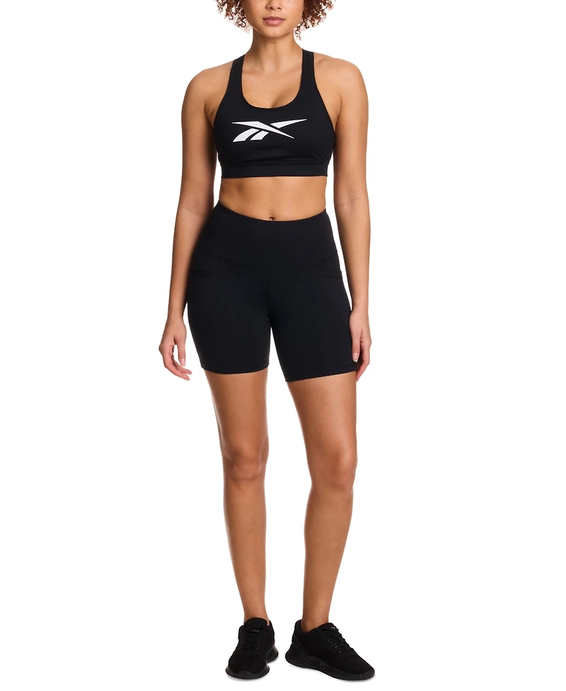 Reebok Women's Id Train High-Rise Stretch Bike Shorts