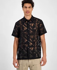 Guess Men's Regular-Fit Devore Floral Shirt